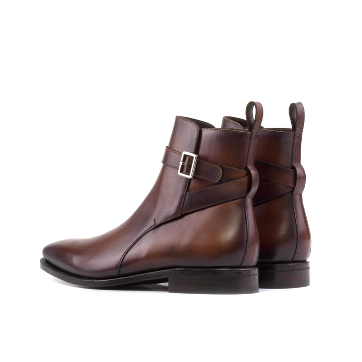 Men's Jodhpur Boots Leather Goodyear Welt Brown 5585 4- MERRIMIUM