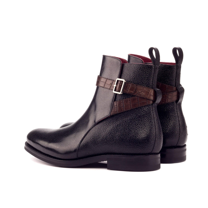 Men's Jodhpur Boots Leather Goodyear Welt Brown Black 3277 4- MERRIMIUM