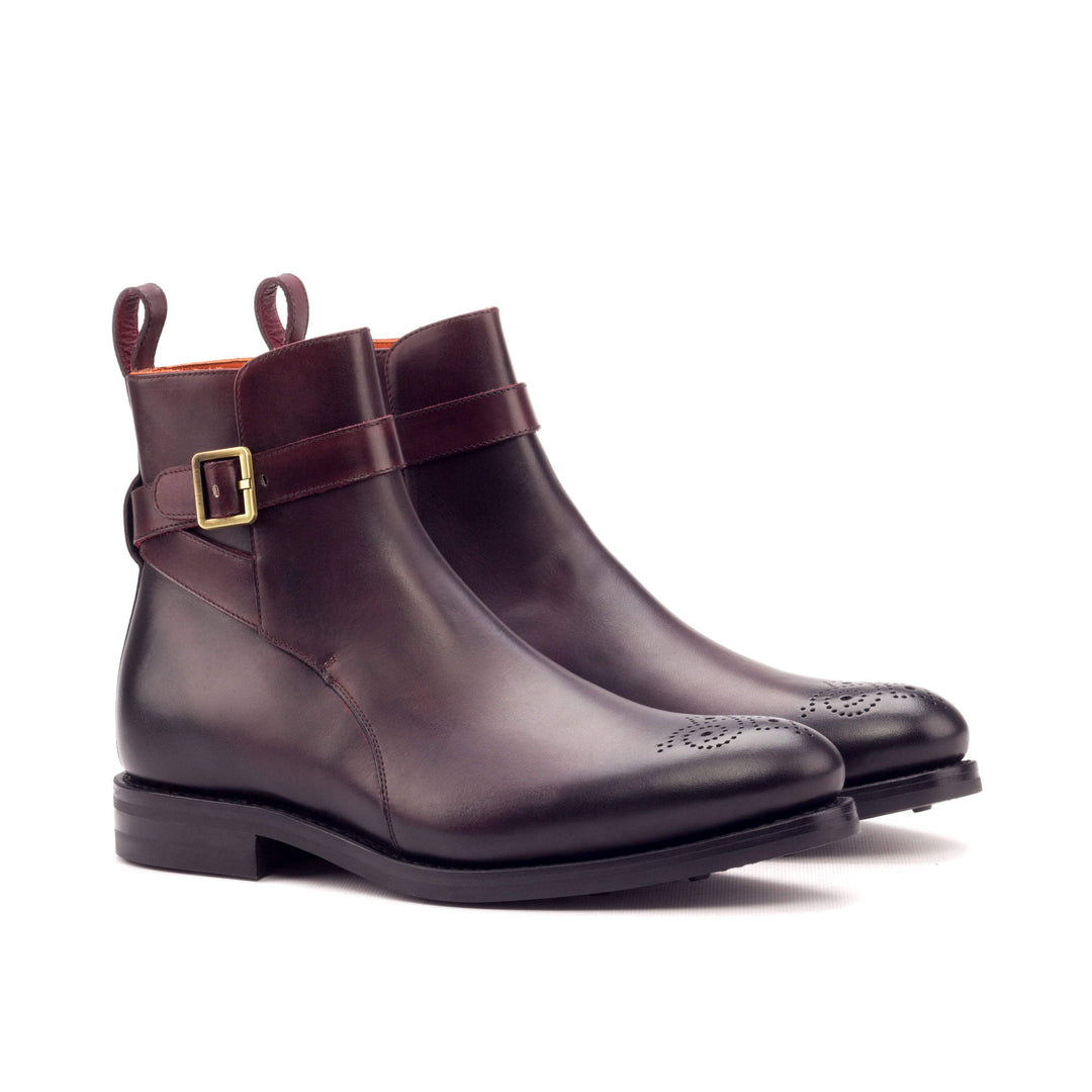Men's Jodhpur Boots Leather Goodyear Welt Burgundy 3250 3- MERRIMIUM