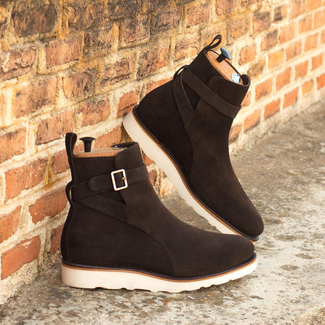 Men's Jodhpur Boots Leather Goodyear Welt Dark Brown 4295 1- MERRIMIUM--GID-2521-4295