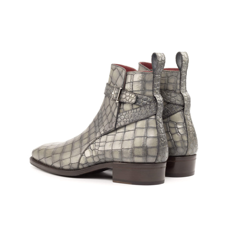 Men's Jodhpur Boots Leather Goodyear Welt Grey 4786 4- MERRIMIUM