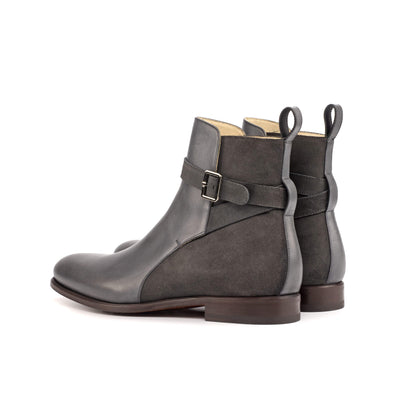 Men's Jodhpur Boots Leather Grey 4599 4- MERRIMIUM