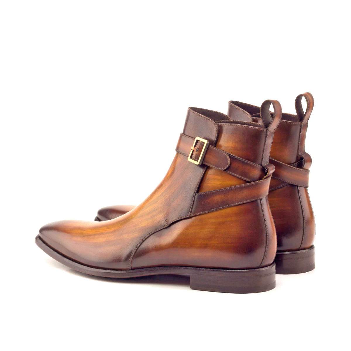 Men's Jodhpur Boots Patina Leather Brown 2908 4- MERRIMIUM