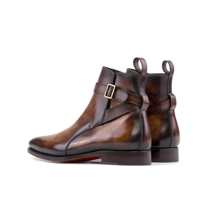 Men's Jodhpur Boots Patina Leather Goodyear Welt Burgundy 5660 3- MERRIMIUM