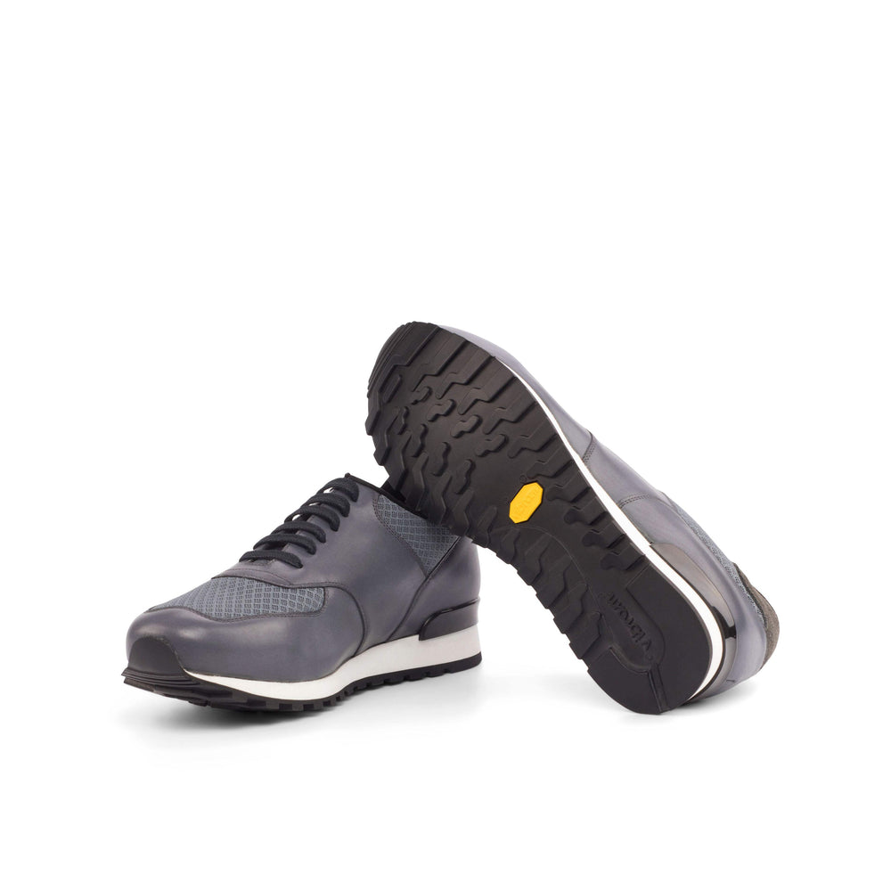 Men's Jogger Sneakers Leather Grey 4496 2- MERRIMIUM