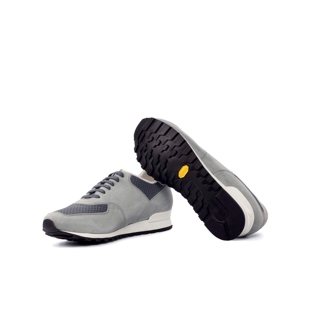 Men's Jogger Sneakers Leather Grey 4550 2- MERRIMIUM