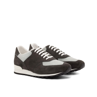 Men's Jogger Sneakers Leather Grey 4685 3- MERRIMIUM