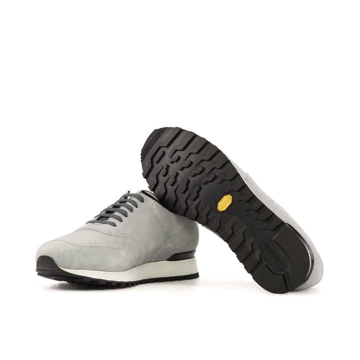 Men's Jogger Sneakers Leather Grey 5481 2- MERRIMIUM