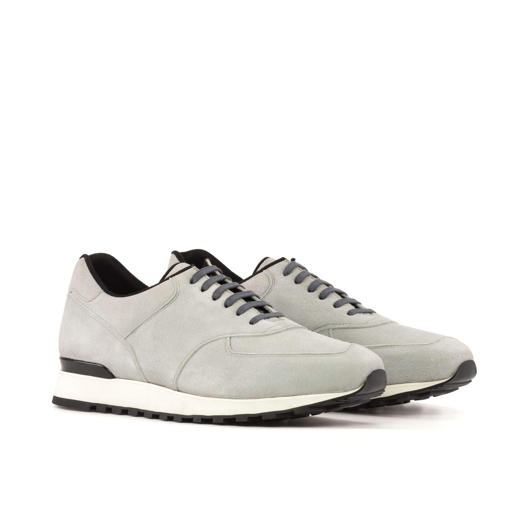 Men's Jogger Sneakers Leather Grey 5481 3- MERRIMIUM