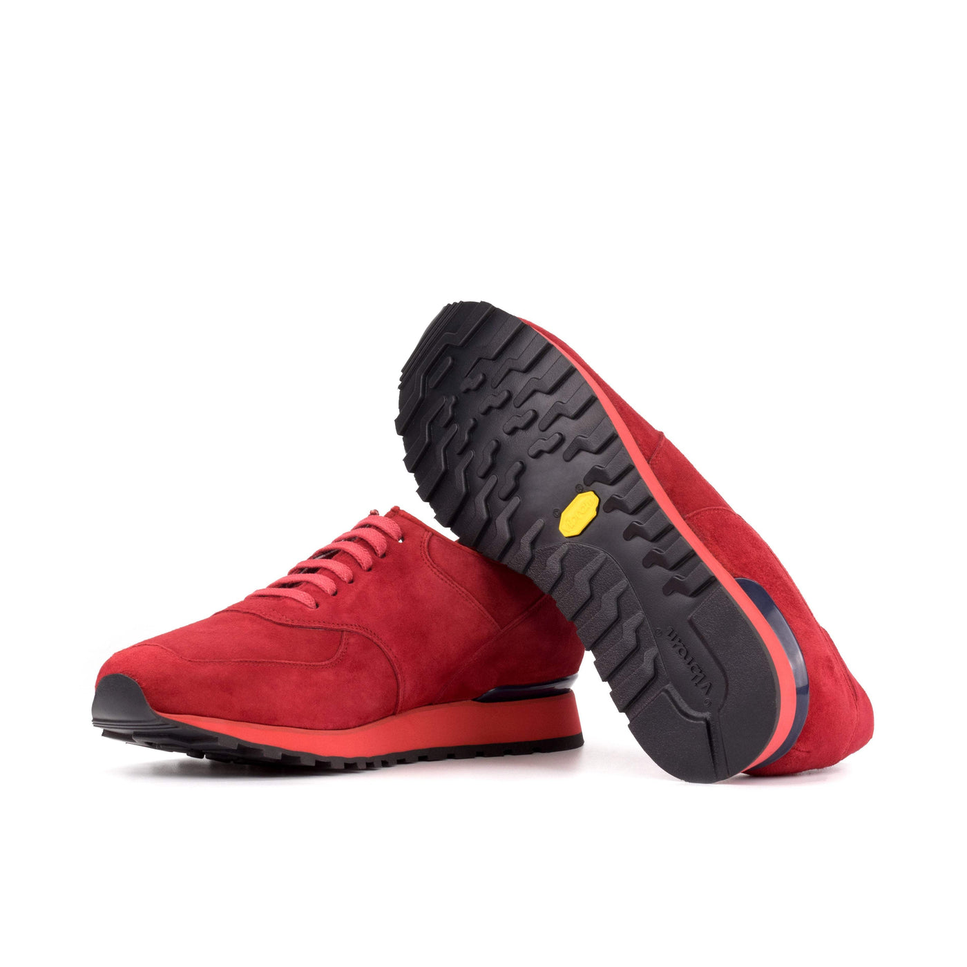 Men's Jogger Sneakers Leather Red 5721 2- MERRIMIUM