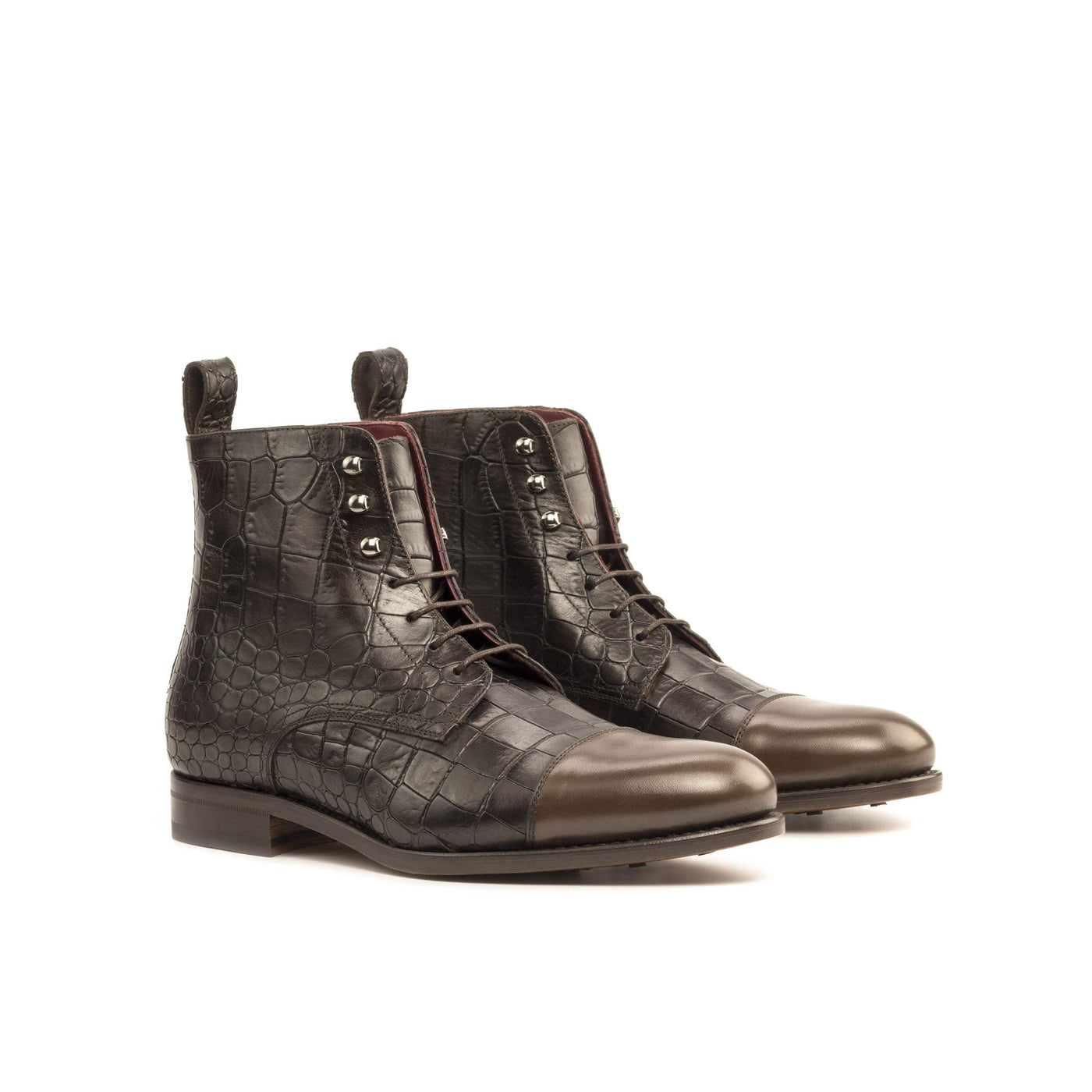 Men's Jumper Boots Leather Brown Dark Brown 5126 3- MERRIMIUM