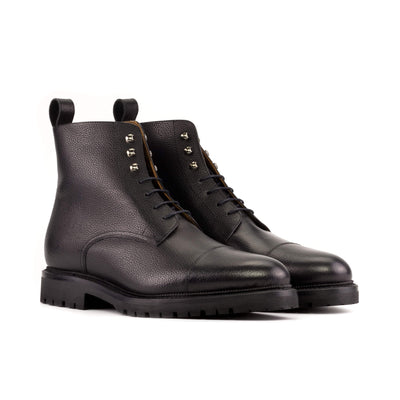 Men's Jumper Boots Leather Goodyear Welt Black 5644 3- MERRIMIUM