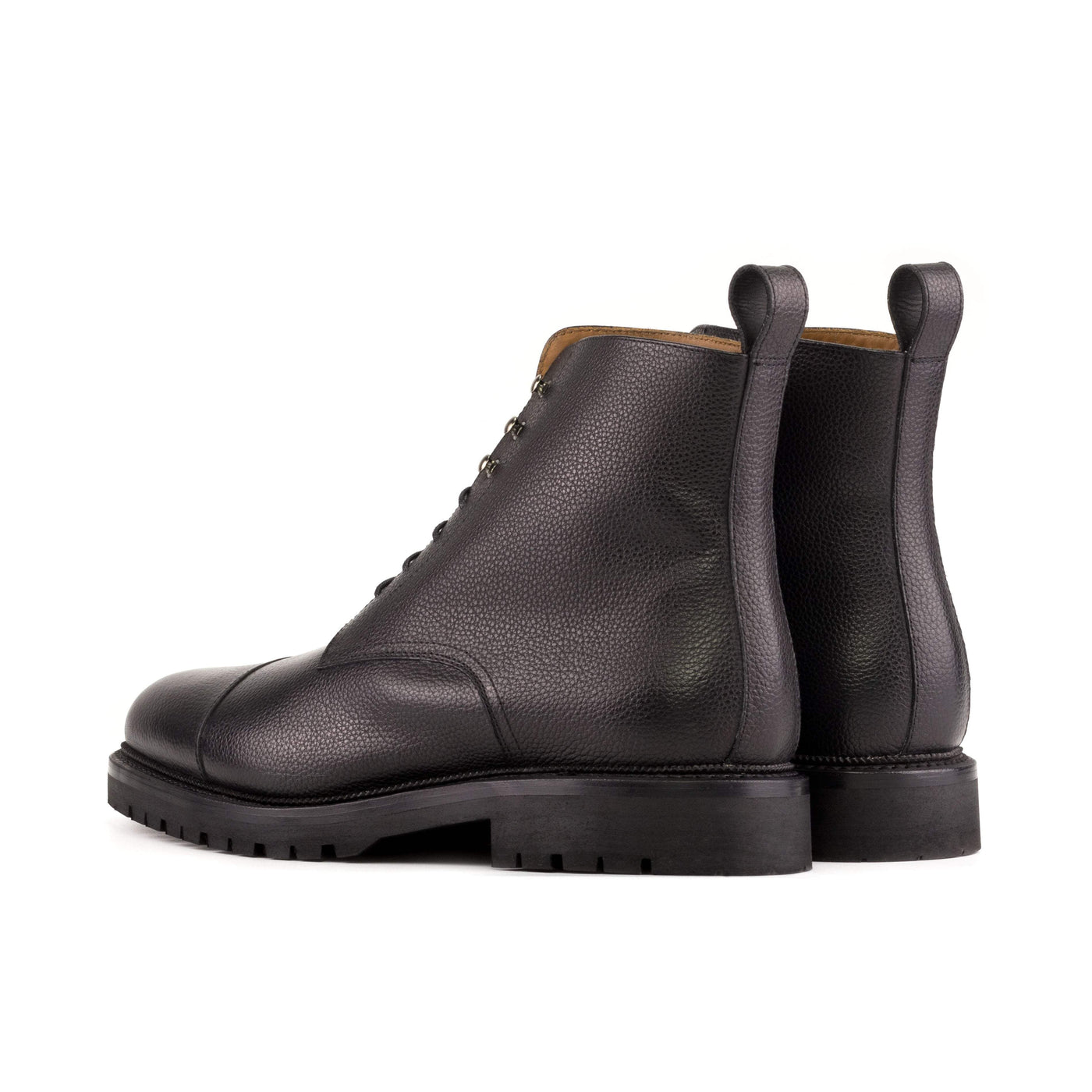 Men's Jumper Boots Leather Goodyear Welt Black 5644 4- MERRIMIUM