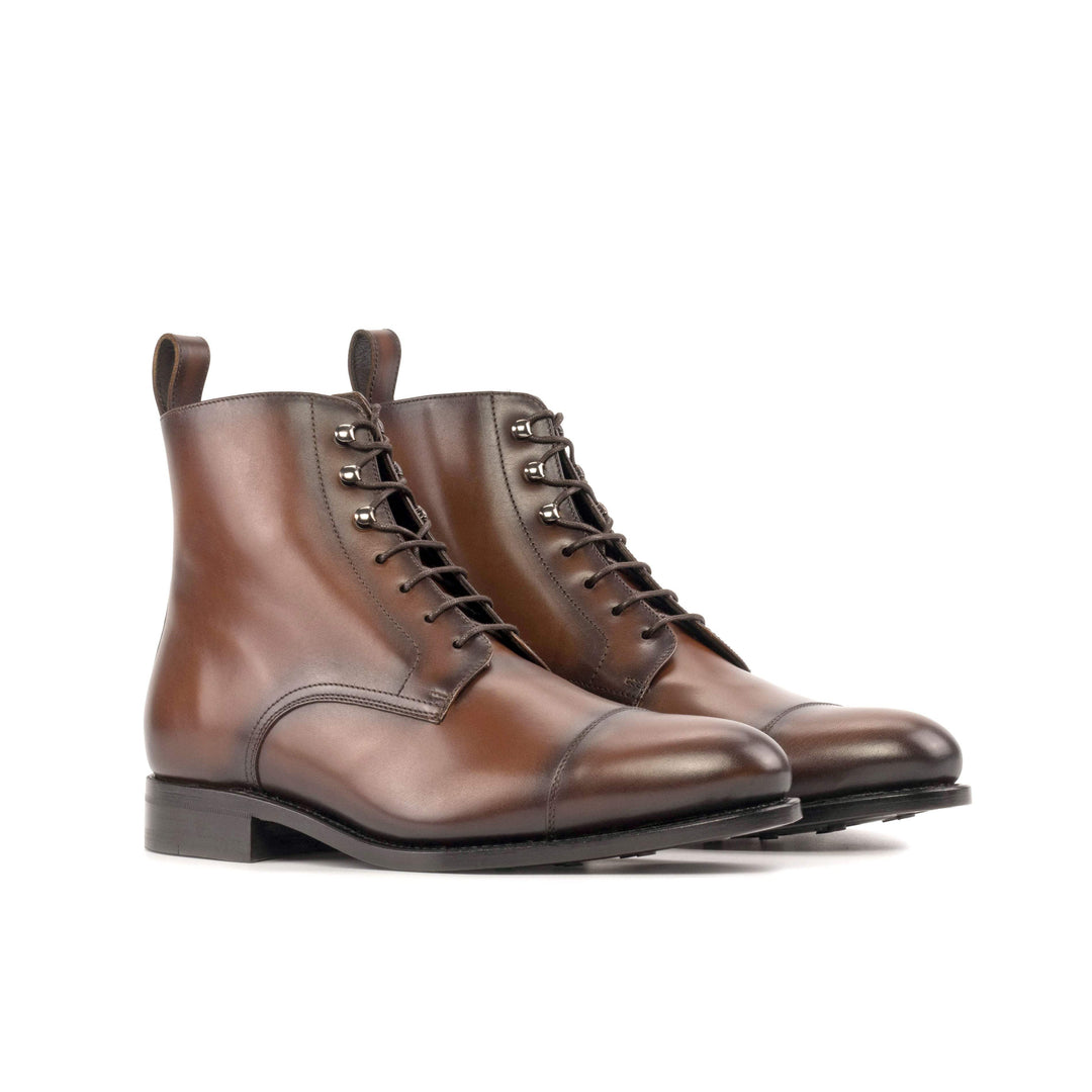 Men's Jumper Boots Leather Goodyear Welt Brown 5553 3- MERRIMIUM