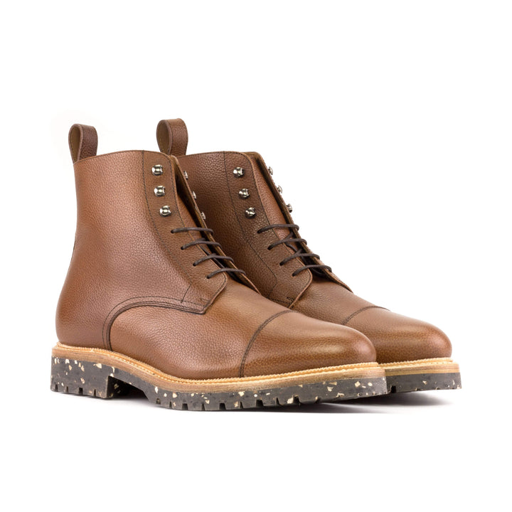 Men's Jumper Boots Leather Goodyear Welt Brown 5645 3- MERRIMIUM