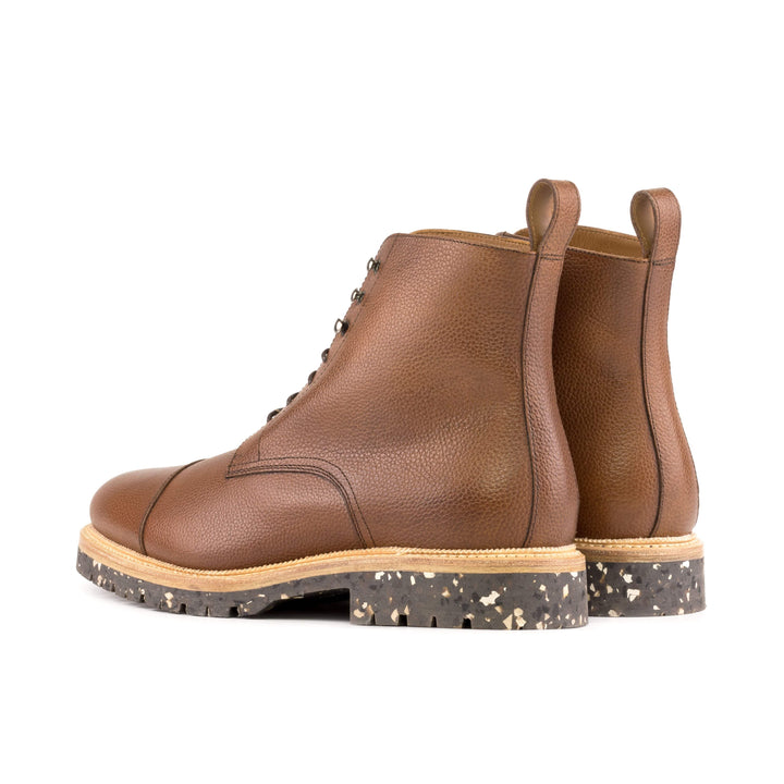 Men's Jumper Boots Leather Goodyear Welt Brown 5645 4- MERRIMIUM