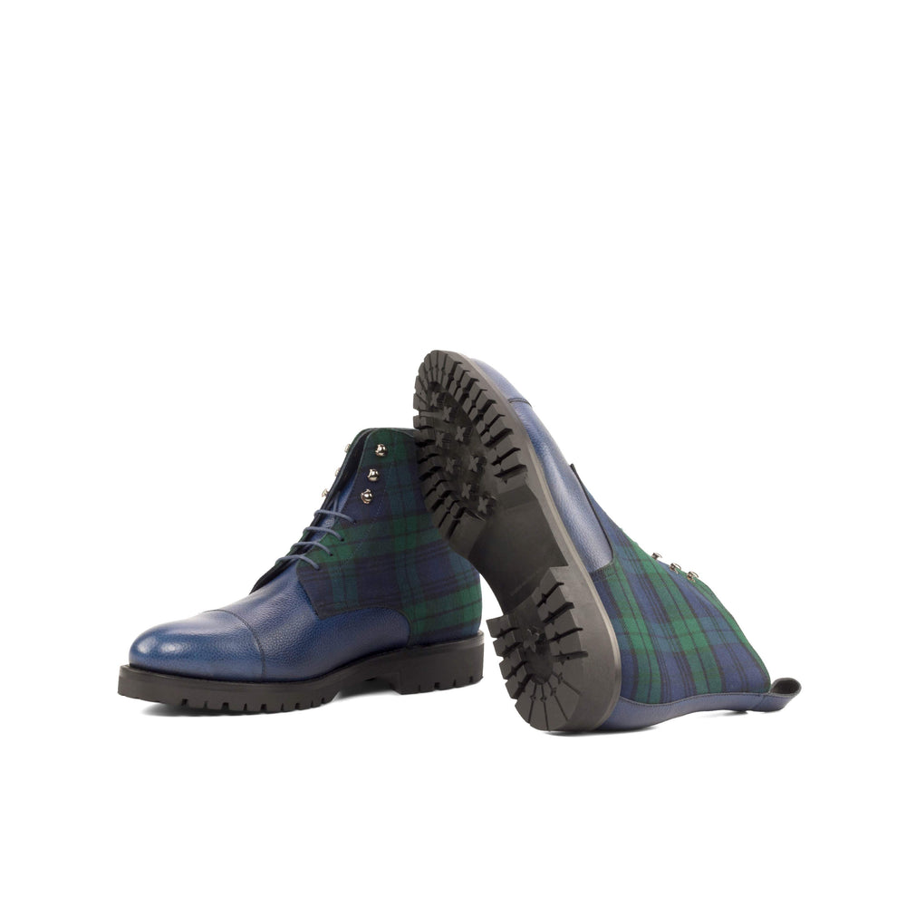 Men's Jumper Boots Leather Goodyear Welt Green Blue 5033 2- MERRIMIUM