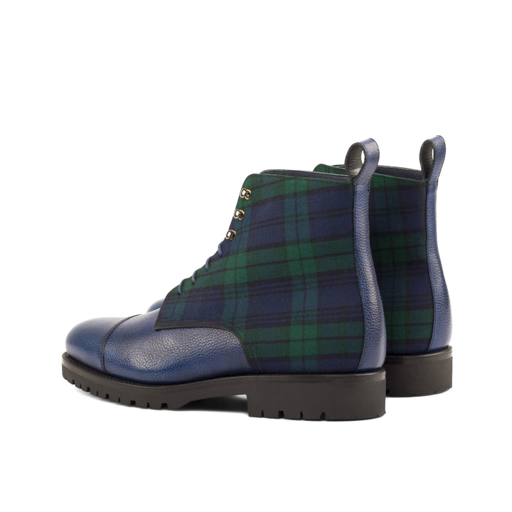 Men's Jumper Boots Leather Goodyear Welt Green Blue 5033 4- MERRIMIUM