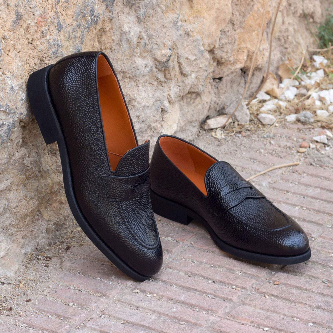 Men's Loafer Shoes Leather Black 2616 1- MERRIMIUM--GID-1370-2616