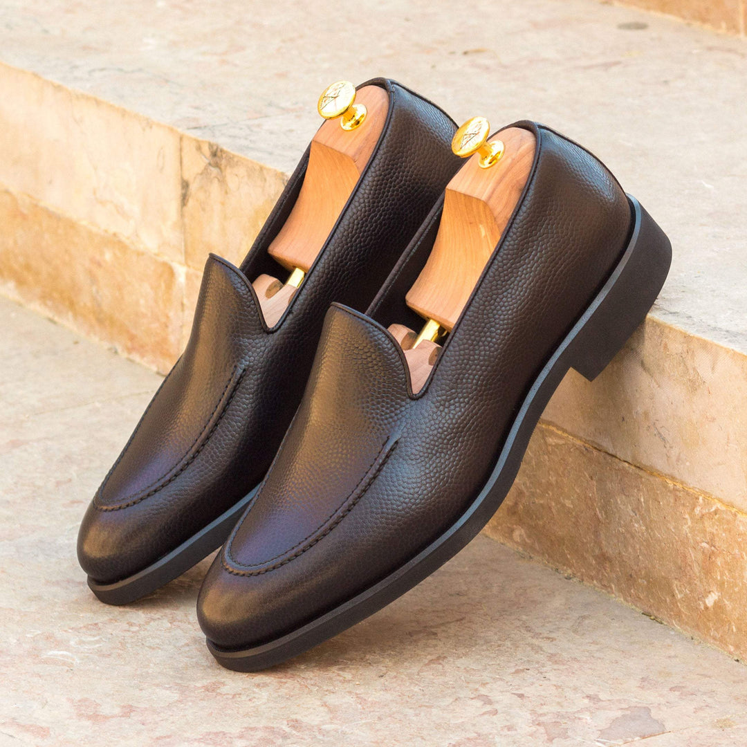 Men's Loafer Shoes Leather Black 3418 1- MERRIMIUM--GID-1370-3418