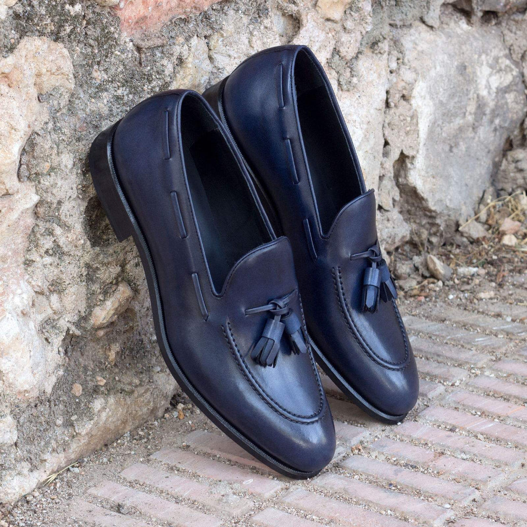 Men's Loafer Shoes Leather Blue 2221 1- MERRIMIUM--GID-1370-2221