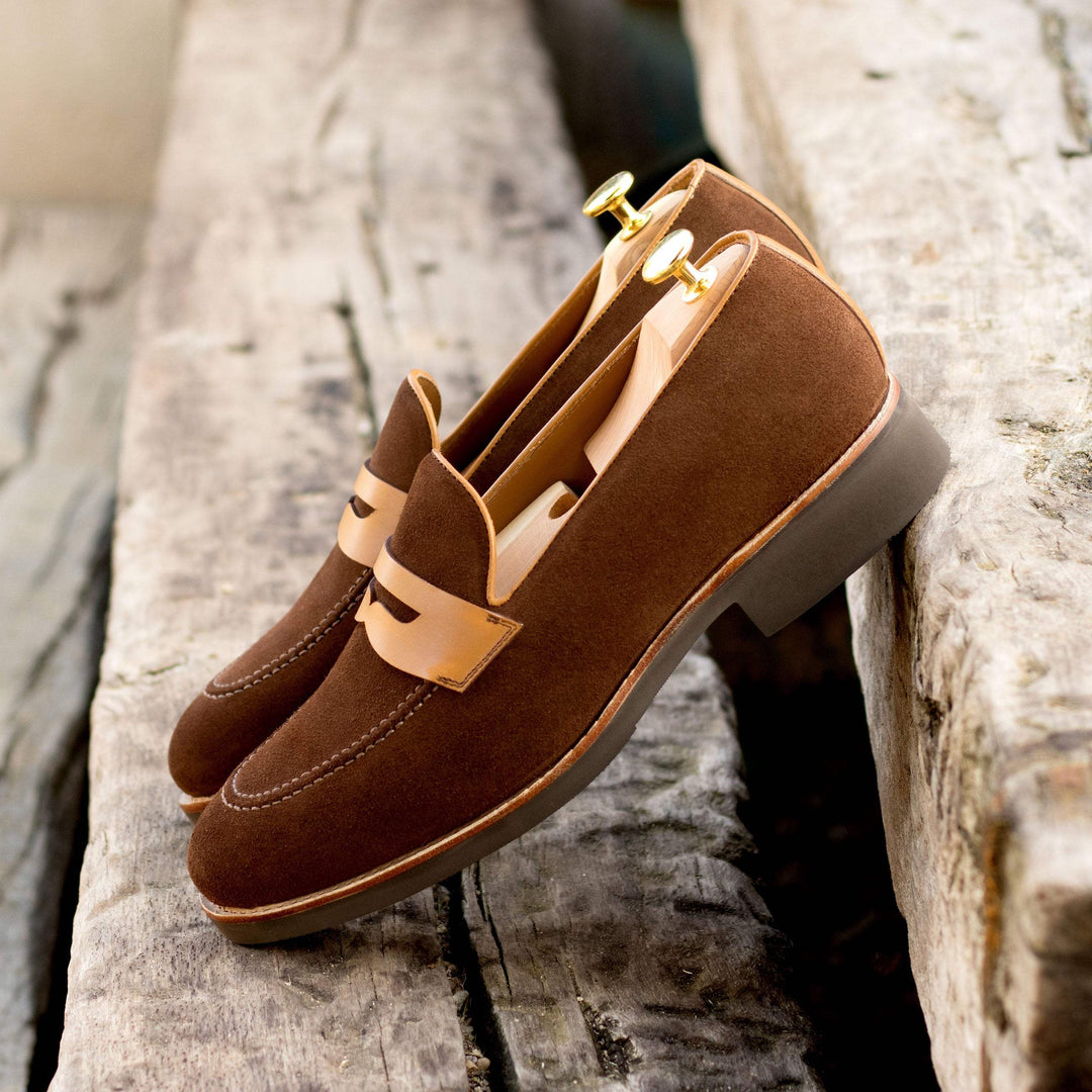Men's Loafer Shoes Leather Brown 4967 1- MERRIMIUM--GID-1370-4967