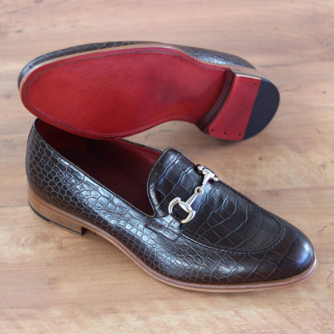 Men's Loafer Shoes Leather Brown Burgundy 1826 1- MERRIMIUM--GID-1370-1826