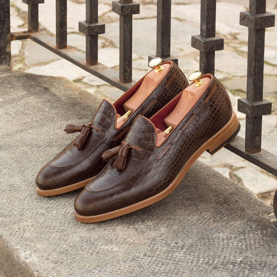 Men's Loafer Shoes Leather Brown Burgundy 2684 1- MERRIMIUM--GID-1370-2684