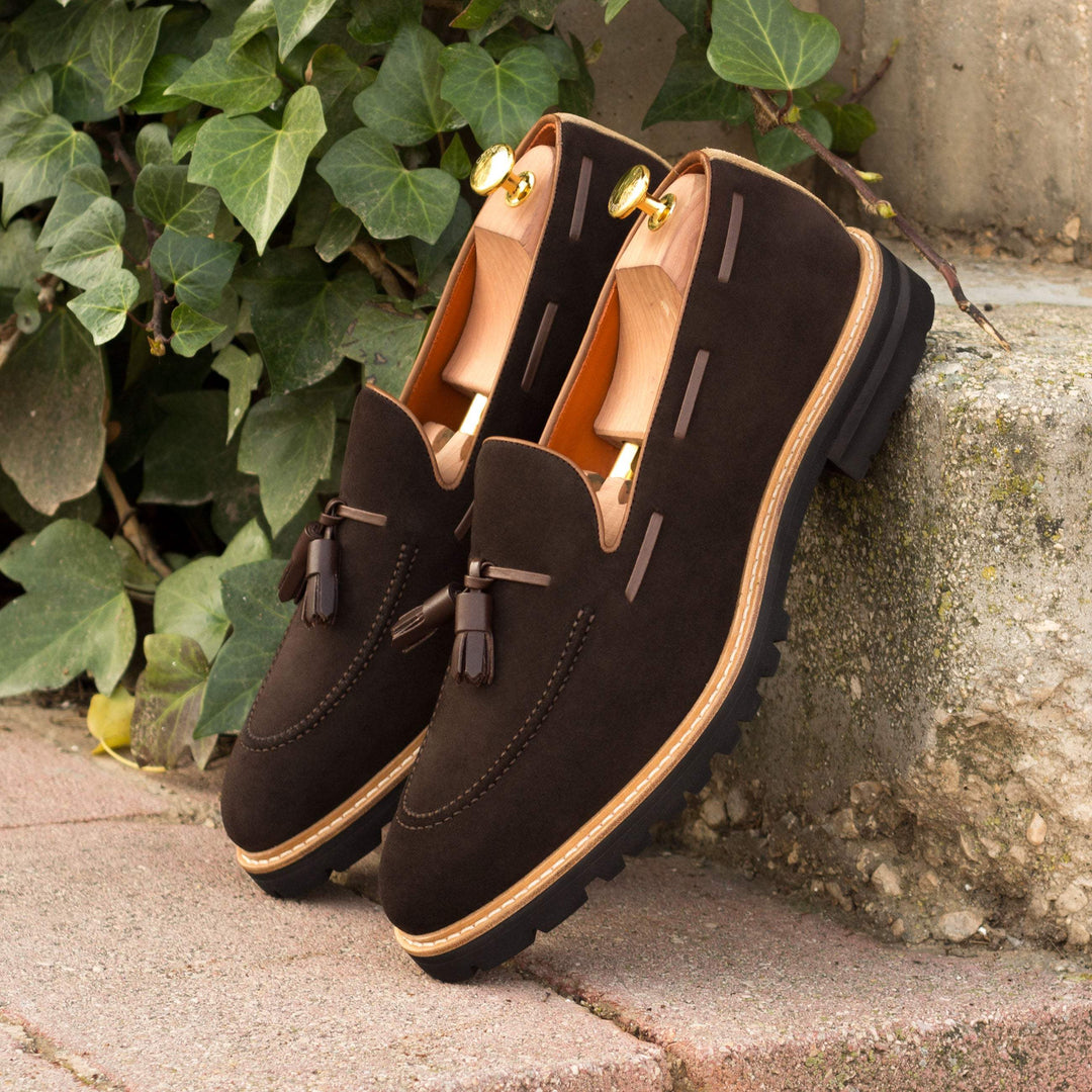 Men's Loafer Shoes Leather Brown Dark Brown 3446 1- MERRIMIUM--GID-1370-3446