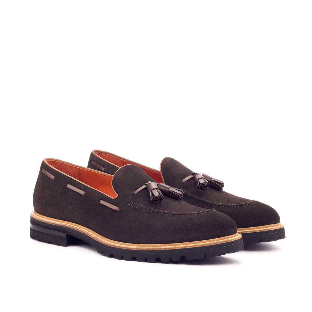 Men's Loafer Shoes Leather Brown Dark Brown 3446 3- MERRIMIUM