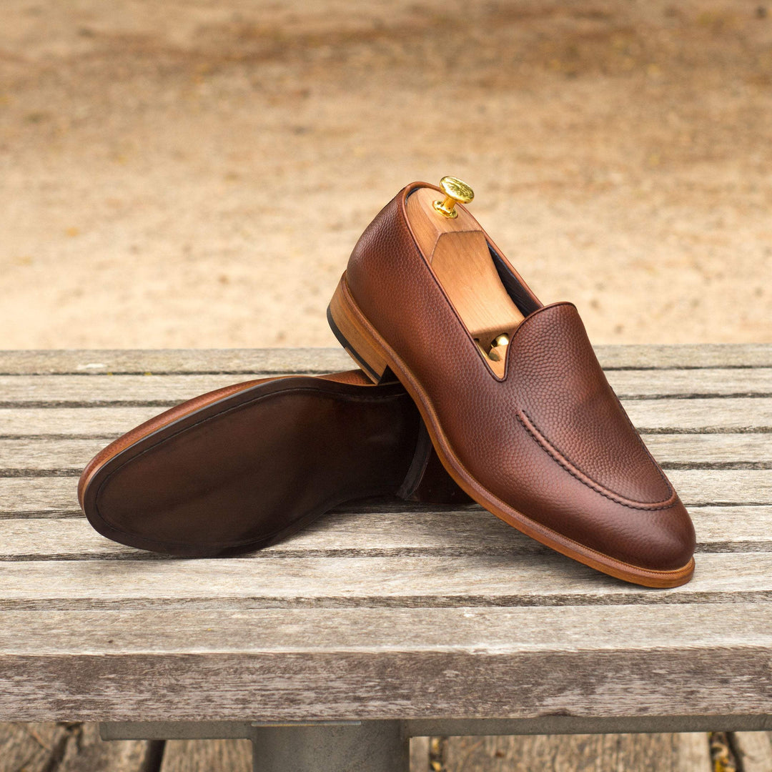 Men's Loafer Shoes Leather Brown Dark Brown 3792 1- MERRIMIUM--GID-1370-3792