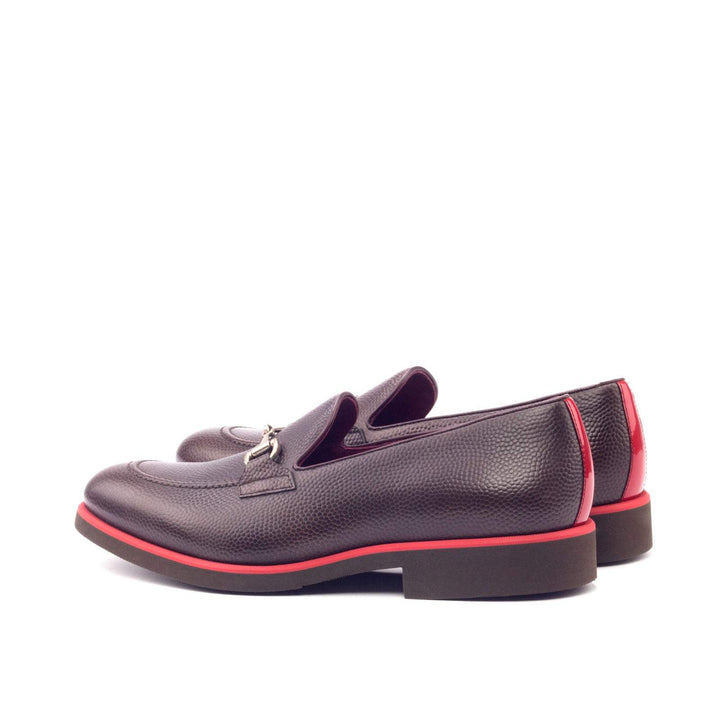 Men's Loafer Shoes Leather Burgundy Red 3082 4- MERRIMIUM