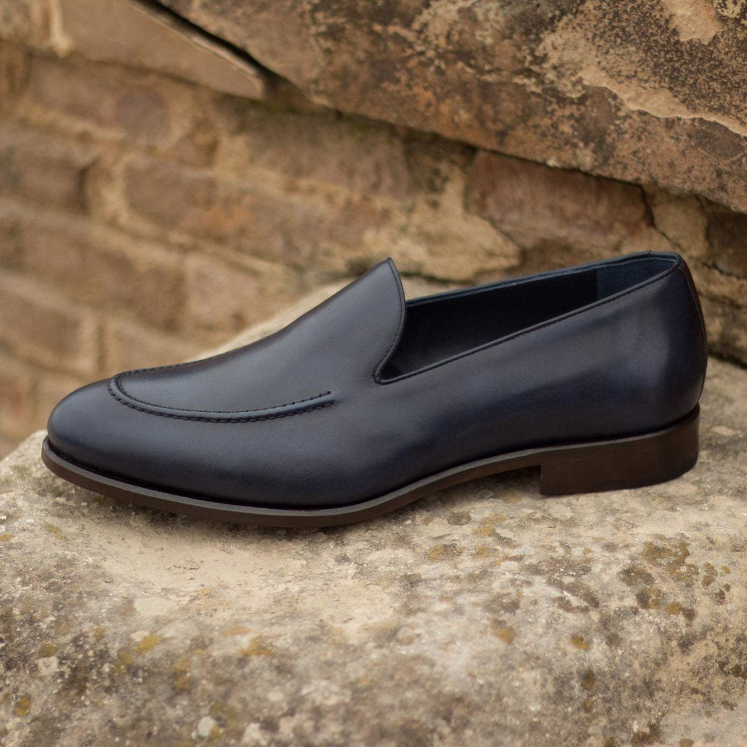 Men's Loafer Shoes Leather Dark Brown Blue 2017 1- MERRIMIUM--GID-1370-2017