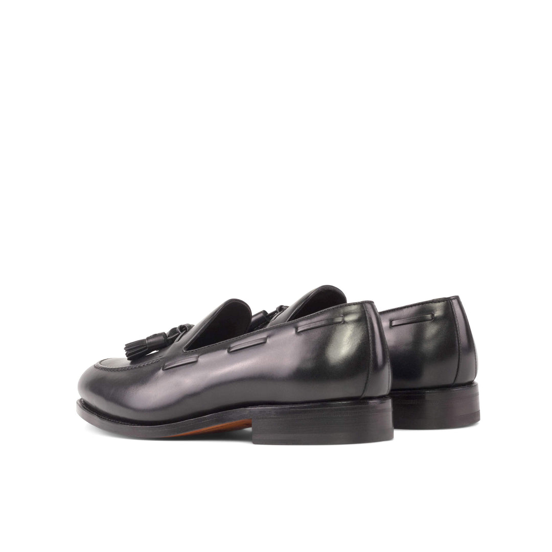 Men's Loafer Shoes Leather Goodyear Welt Black 5319 4- MERRIMIUM
