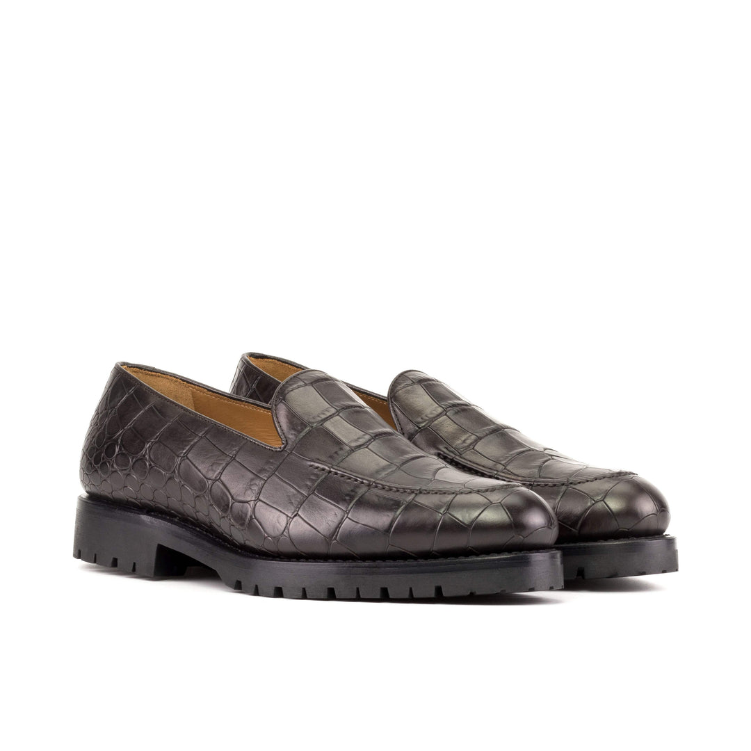 Men's Loafer Shoes Leather Goodyear Welt Brown Dark Brown 5677 3- MERRIMIUM