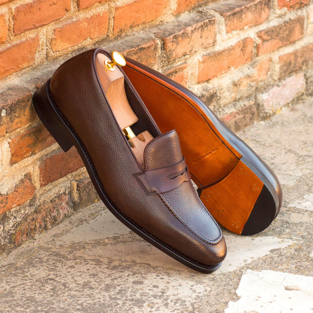 Men's Loafer Shoes Leather Goodyear Welt Dark Brown 3719 1- MERRIMIUM--GID-2600-3719