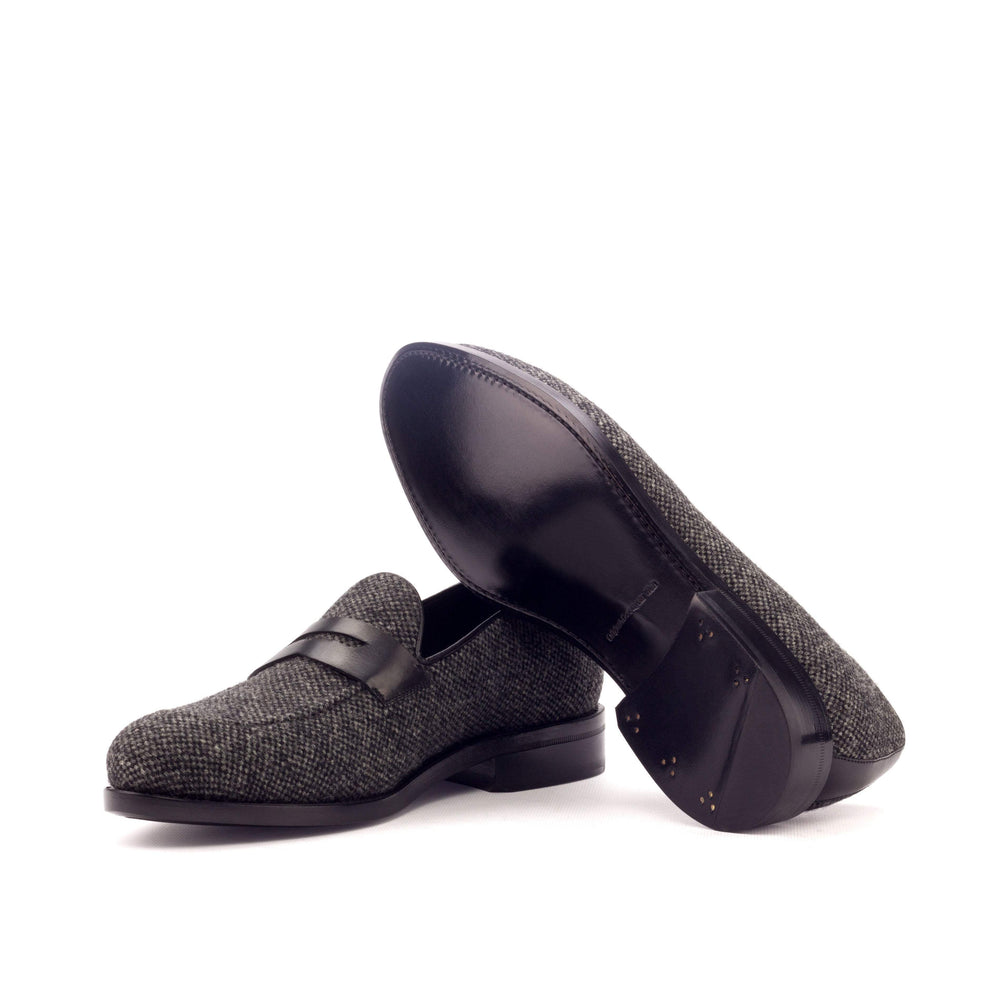 Men's Loafer Shoes Leather Goodyear Welt Grey Black 3285 2- MERRIMIUM