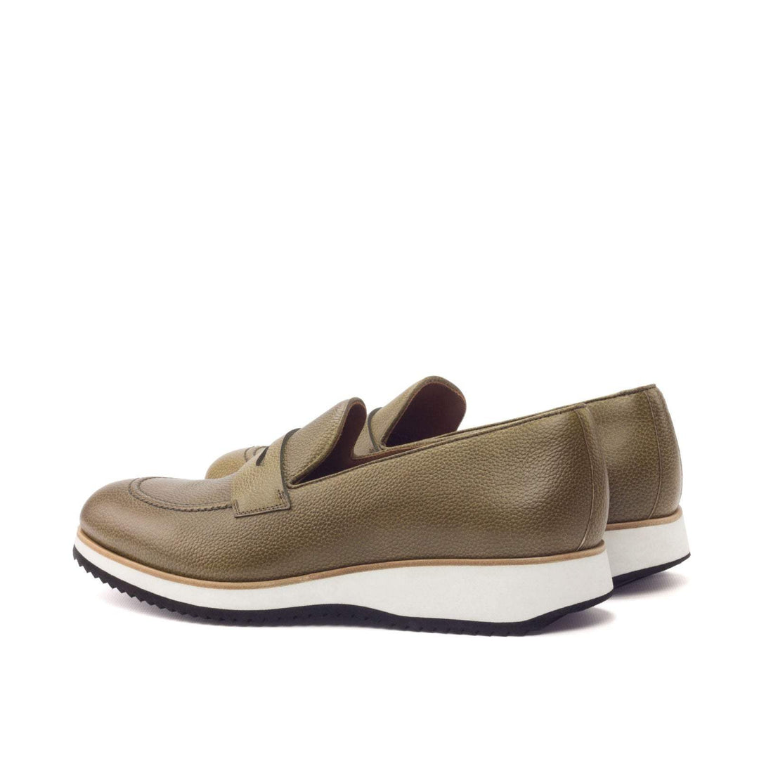 Men's Loafer Shoes Leather Green 3019 4- MERRIMIUM