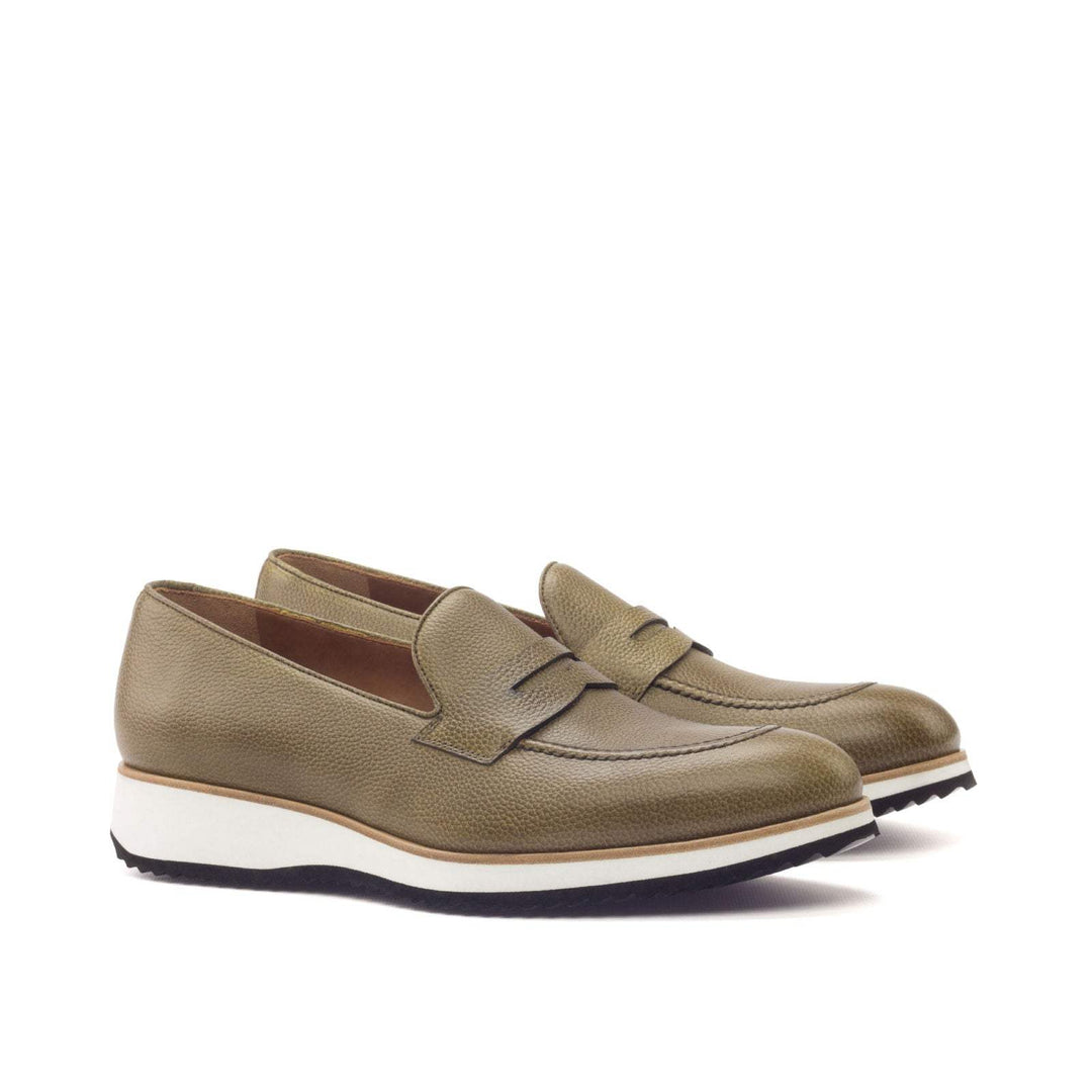 Men's Loafer Shoes Leather Green 3019 3- MERRIMIUM
