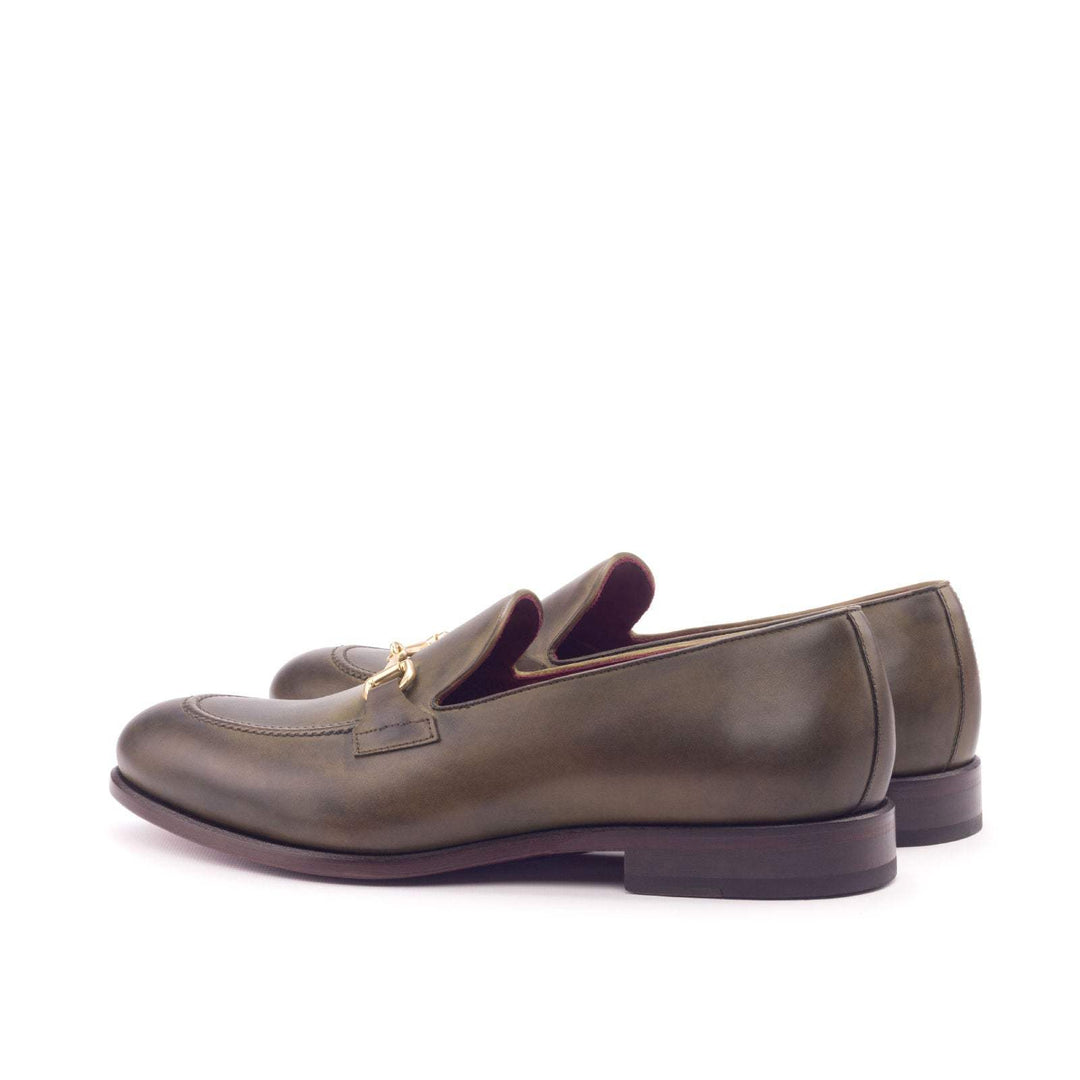 Men's Loafer Shoes Leather Green 3023 4- MERRIMIUM