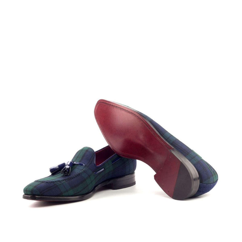 Men's Loafer Shoes Leather Green Blue 2680 2- MERRIMIUM