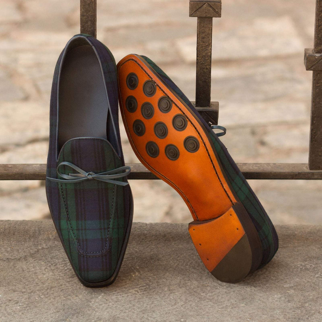 Men's Loafer Shoes Leather Green Blue 2957 1- MERRIMIUM--GID-1379-2957