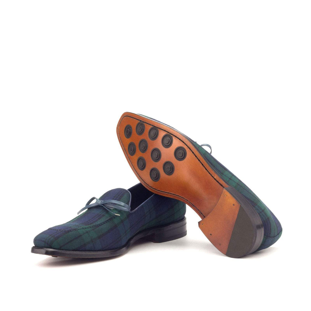 Men's Loafer Shoes Leather Green Blue 2957 2- MERRIMIUM