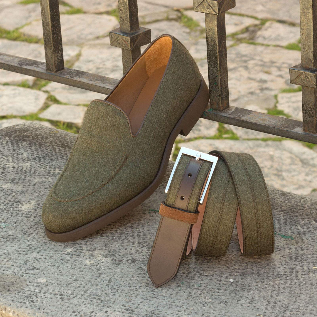 Men's Loafer Shoes Leather Green Dark Brown 2708 1- MERRIMIUM--GID-1370-2708