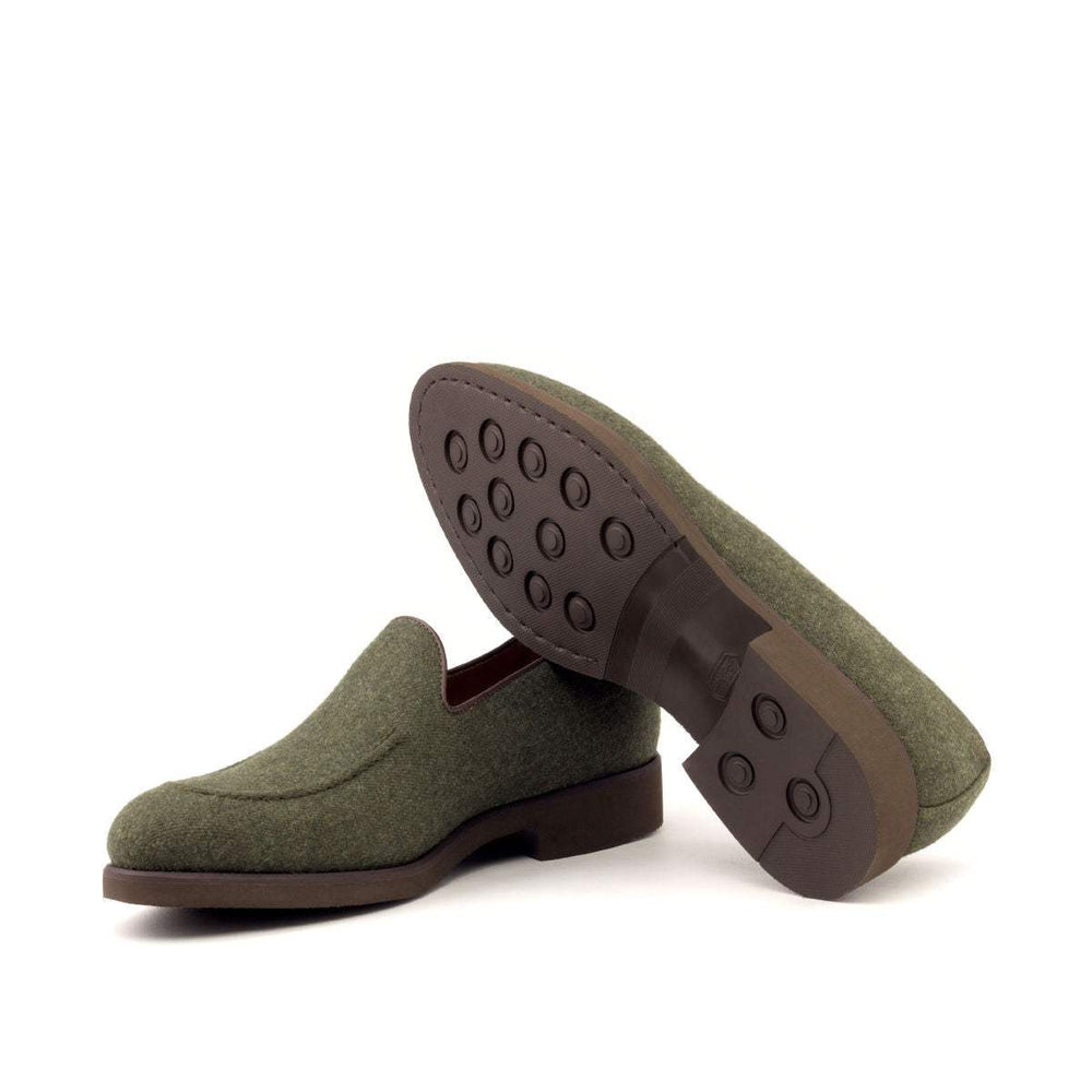 Men's Loafer Shoes Leather Green Dark Brown 2708 2- MERRIMIUM
