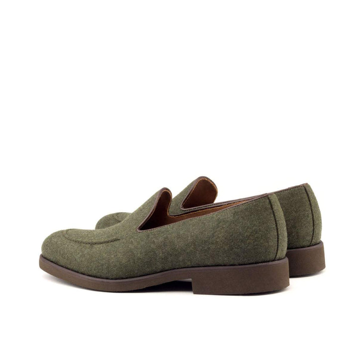 Men's Loafer Shoes Leather Green Dark Brown 2708 4- MERRIMIUM