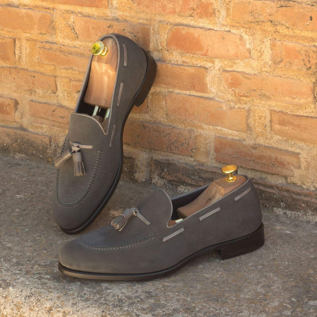 Men's Loafer Shoes Leather Grey 2912 1- MERRIMIUM--GID-1370-2912