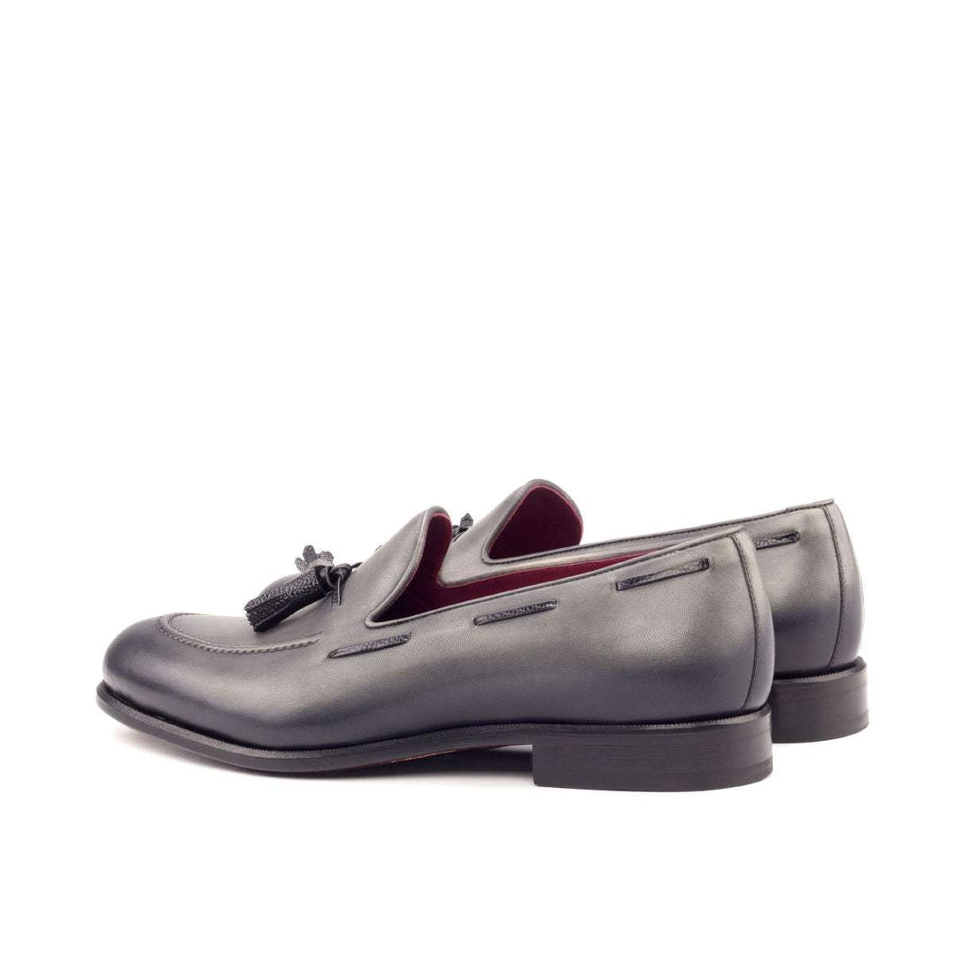 Men's Loafer Shoes Leather Grey Black 2788 4- MERRIMIUM