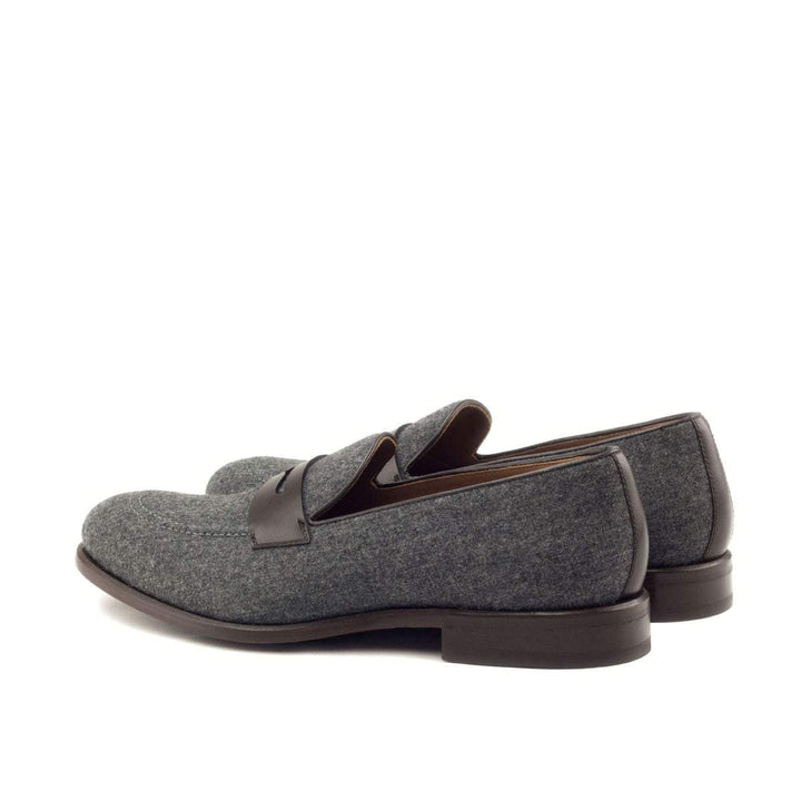 Men's Loafer Shoes Leather Grey Dark Brown 2891 4- MERRIMIUM