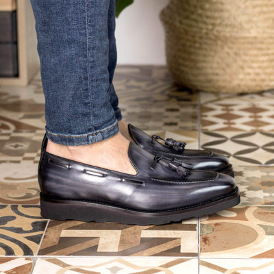 Men's Loafer Shoes Patina Goodyear Welt Grey 5410 1- MERRIMIUM--GID-4242-5410